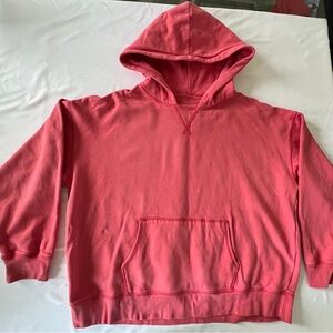 American Eagle Outfitters Pink Hooded Pullover Sweatshirt
